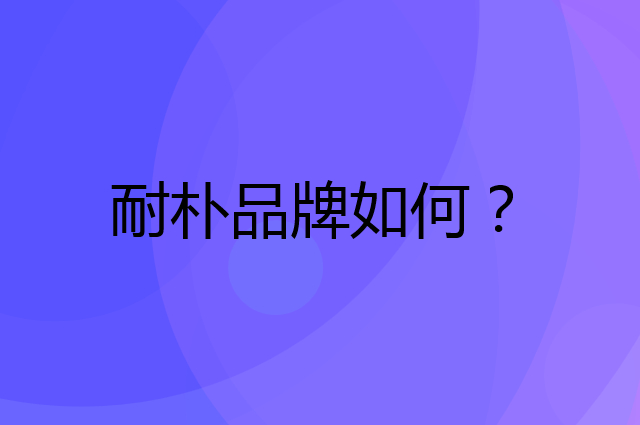 耐朴是个什么品牌，这个品牌怎么样？