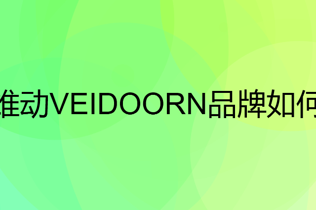 维动VEIDOORN是个什么品牌，这个品牌怎么样？