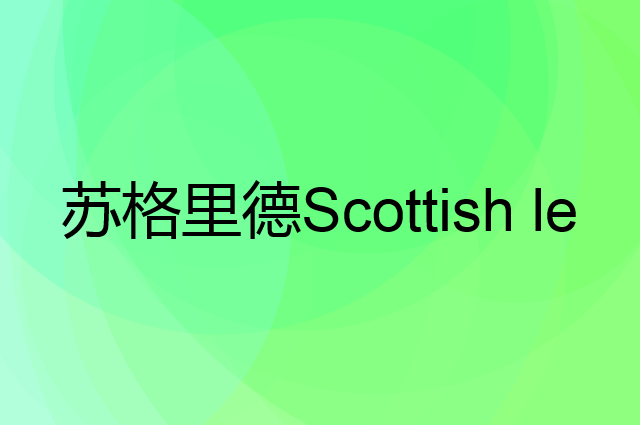 苏格里德 Scottish leader是个什么品牌，这个品牌怎么样？