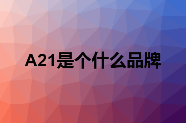 A21是个什么品牌，这个品牌怎么样？