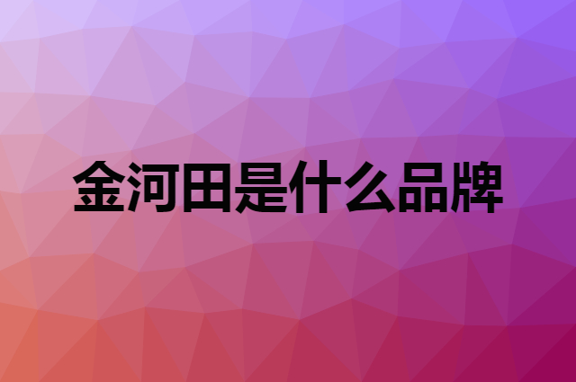 金河田 GOLDEN FIELD是个什么品牌，这个品牌怎么样？