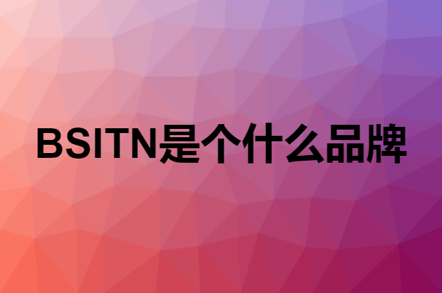 BSITN是个什么品牌，这个品牌怎么样？