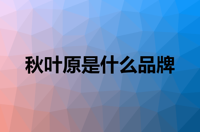 秋叶原 CHOSEAL是个什么品牌，这个品牌怎么样？