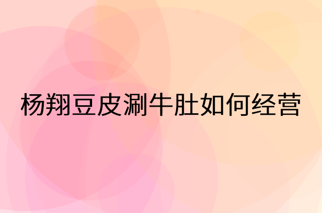 杨翔豆皮涮牛肚怎么做营销活动宣传，两个提升业绩的工具
