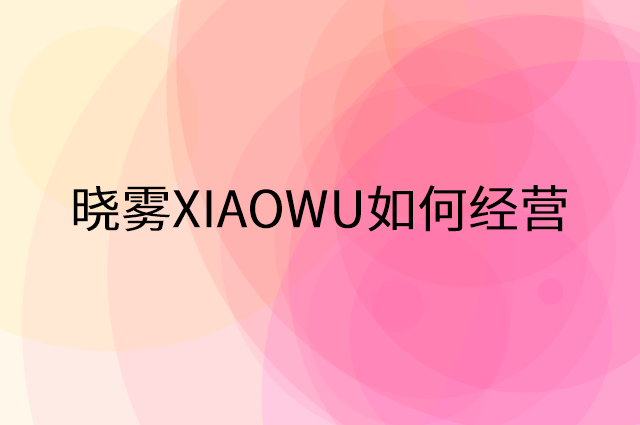 晓雾XIAOWU怎么做营销活动宣传，两个提升业绩的工具