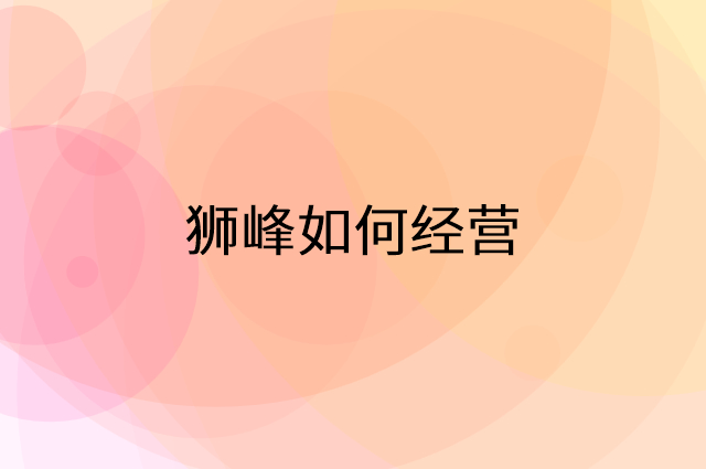 狮峰怎么做营销活动宣传，两个提升业绩的工具