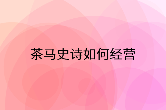 茶马史诗怎么做营销活动宣传，两个提升业绩的工具