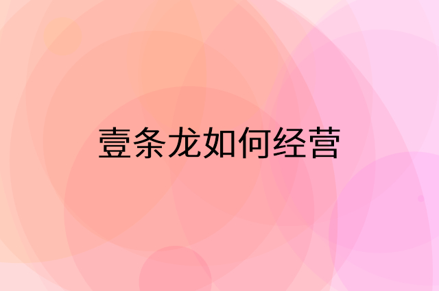 壹条龙怎么做营销活动宣传，两个提升业绩的工具