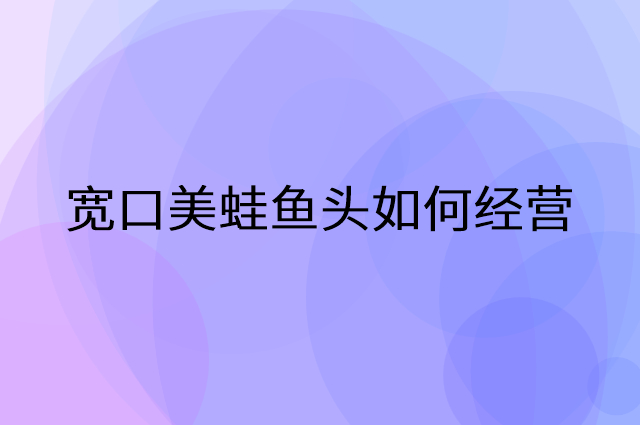 宽口美蛙鱼头怎么做营销活动宣传，两个提升业绩的工具